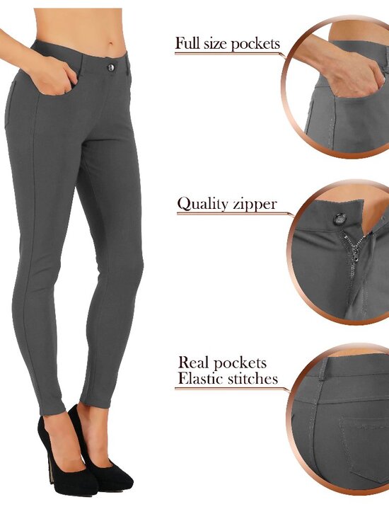 Yelete Pants - NWT Casual Office Pants Slim Women's Jean Look Buttery Soft Jeggings 01